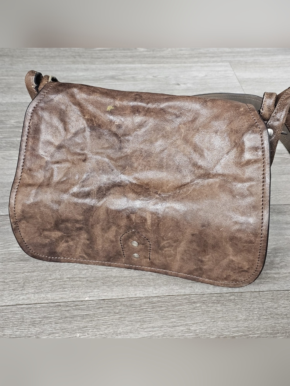 Frye Brown Leather Crossbody Bag